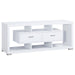 Darien 2-drawer Rectangular TV Console White image