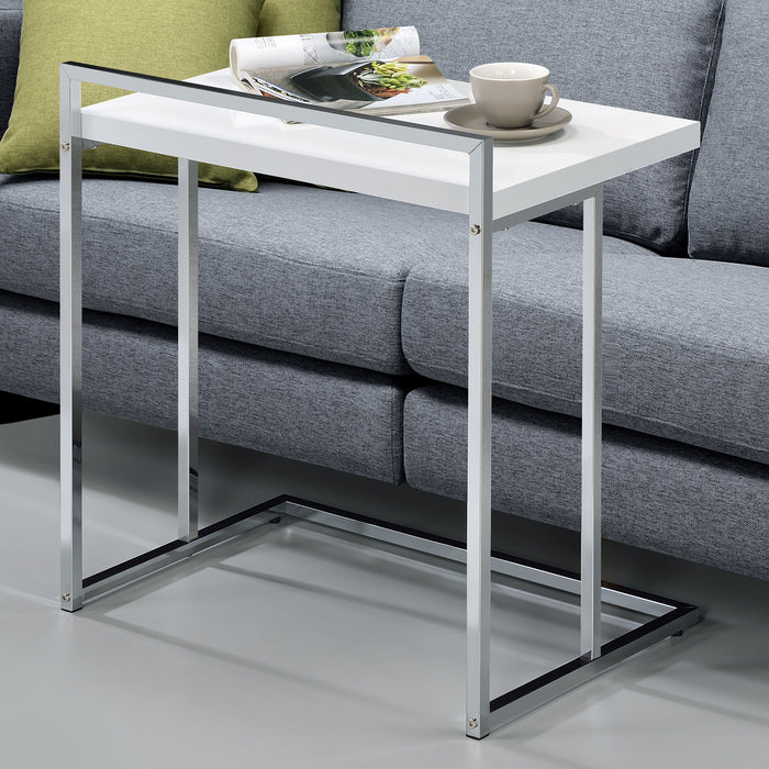 Dani Rectangular Snack Table with Metal Base image