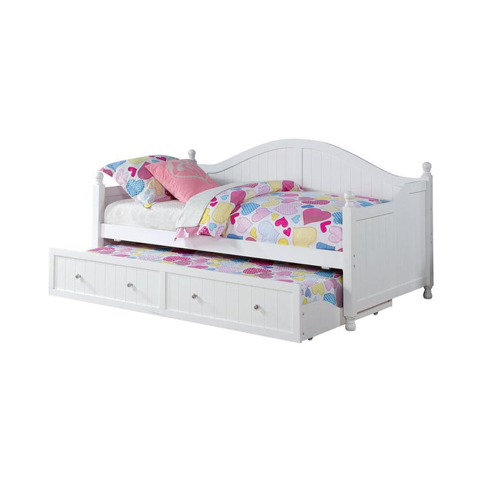 Julie Ann Twin Daybed with Trundle White