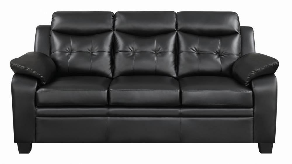 Finley Tufted Upholstered Sofa Black