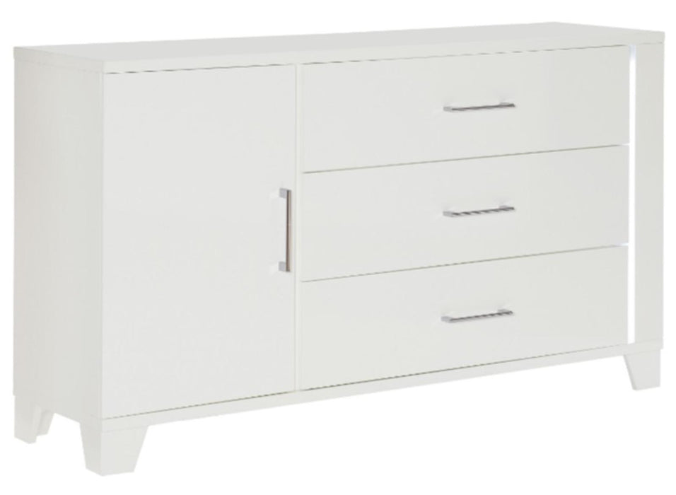 Kerren Dresser in White 1678W-5