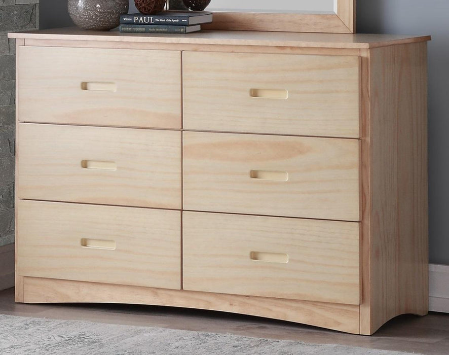 Bartly 6 Drawer Dresser in Natural B2043-5