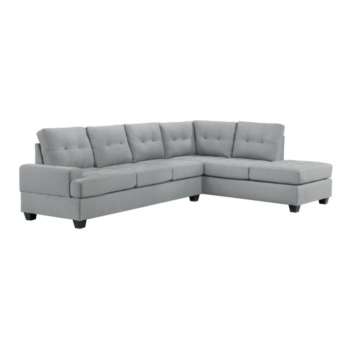 9367GYSC - (2)2-Piece Reversible Sectional with Drop-Down Cup Holders image