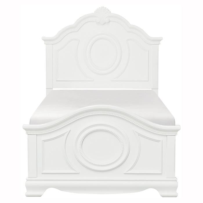 Lucida Full Panel Bed in White 2039FW-1 image