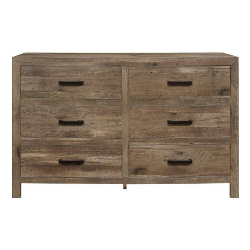 Mandan 6 Drawer Dresser in Weathered Pine 1910-5 image