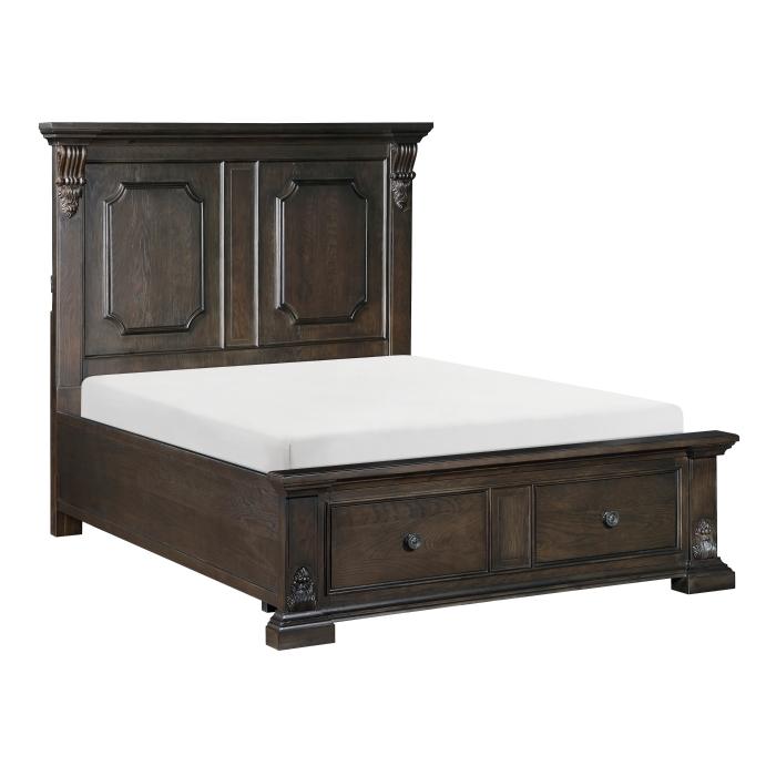 Cornwall (3) California King Platform Bed with Footboard Storage