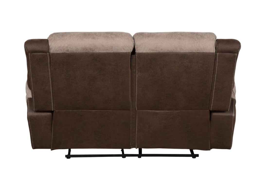 Chai Relcining Loveseat in 2 Tones