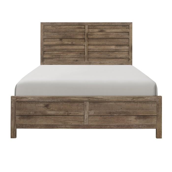 Mandan Full Panel Bed in Weathered Pine 1910F-1 image