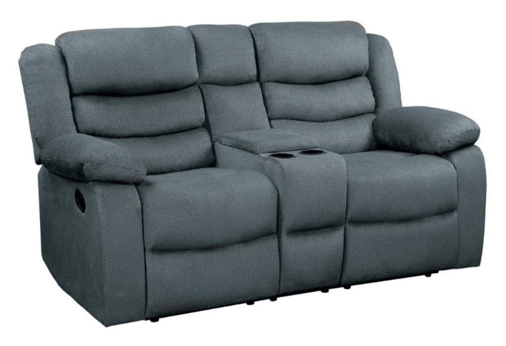 Discus Double Reclining Loveseat in Gray 9526GY-2