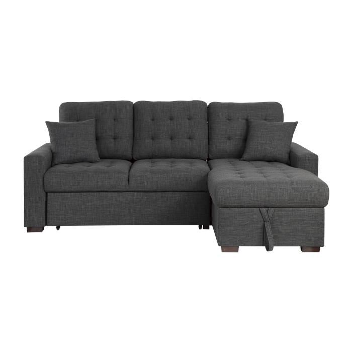 9916DGSC - (2)2-Piece Sectional with Pull-out Bed and Right Chaise with Hidden Storage image