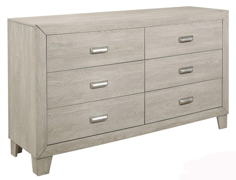 Quinby 6 Drawer Dresser in Light Brown 1525-5