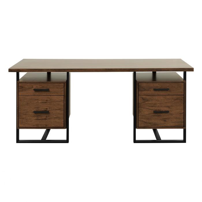 Sedley Writing Desk with Two Cabinets in Walnut 5415RF-15 image