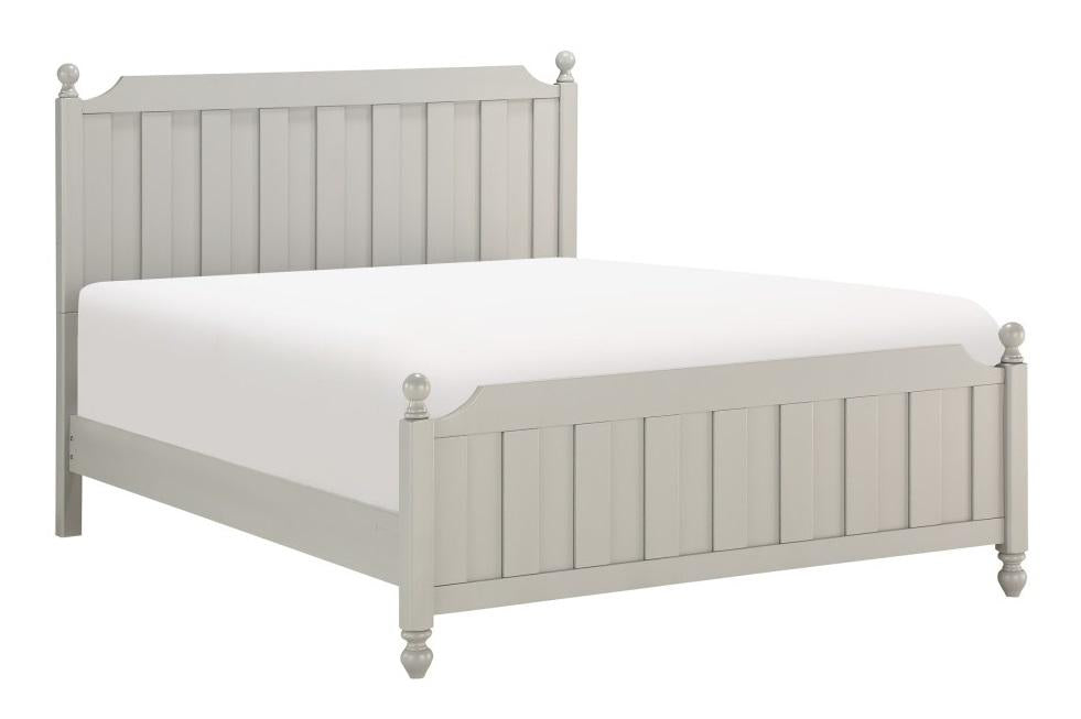 Wellsummer Full Panel Bed in Gray 1803GYF-1