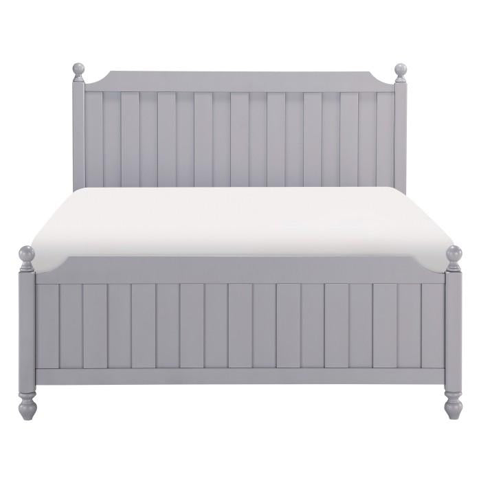 Wellsummer Full Panel Bed in Gray 1803GYF-1 image